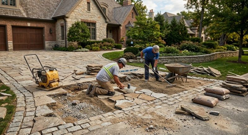 Brick Driveway Repair in Denver, NC
