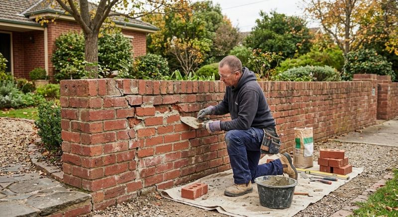 Brick Fence Repair in Denver, NC