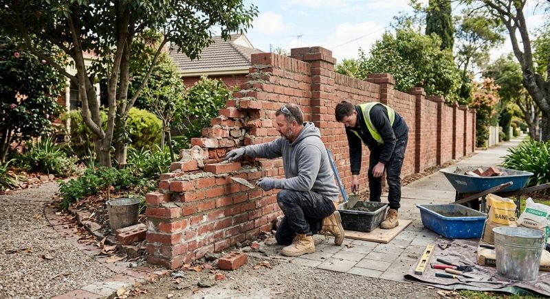 Brick Fence Repair in Denver, NC