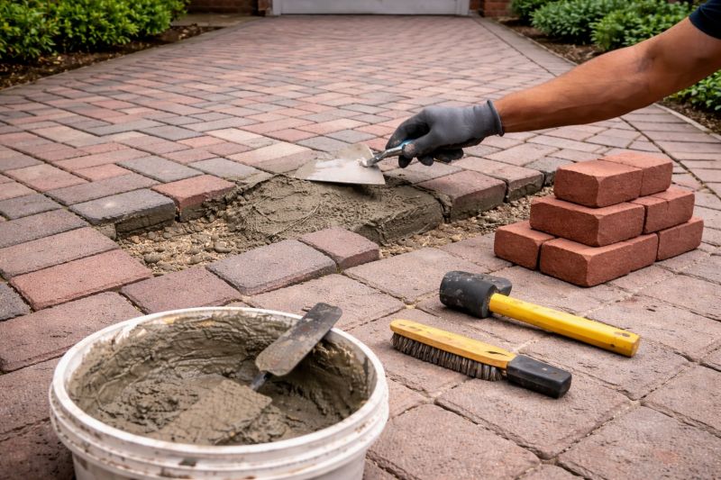 Brick Flatwork Repair in Catawba County, NC