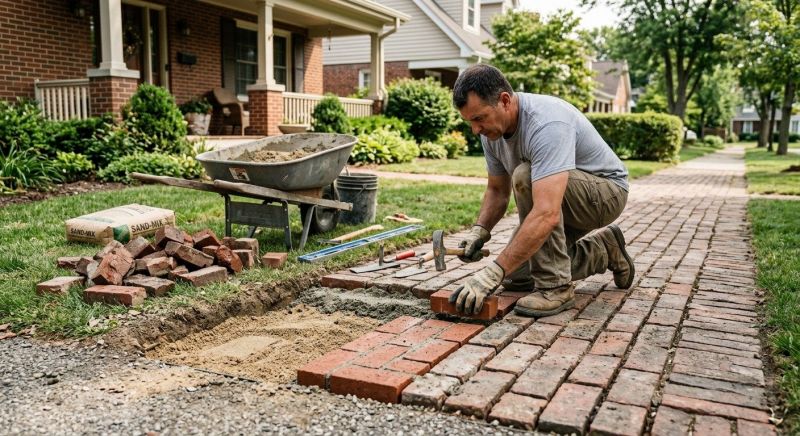 Brick Flatwork Repair in China Grove, NC