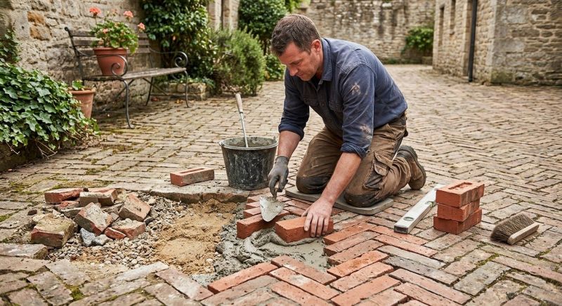Brick Flatwork Repair in Conover, NC