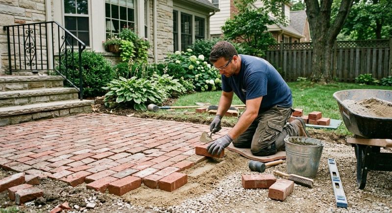 Brick Hardscape Repair in Denver, NC