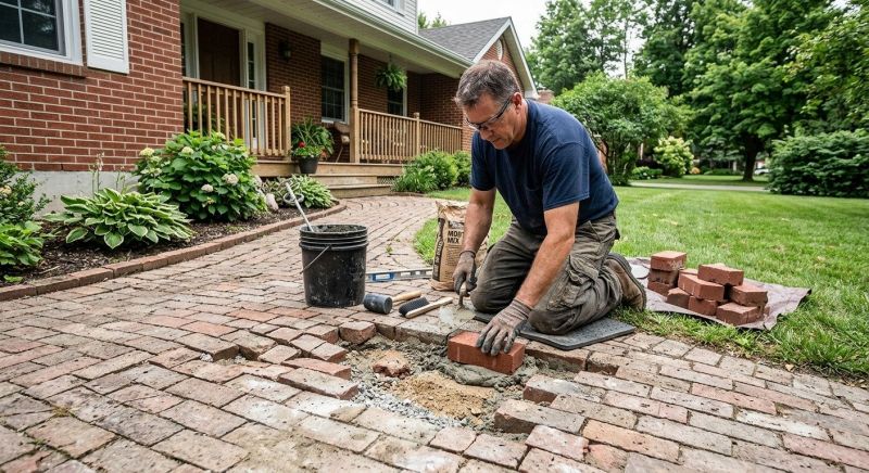 Brick Pathway Repair in Denver, NC