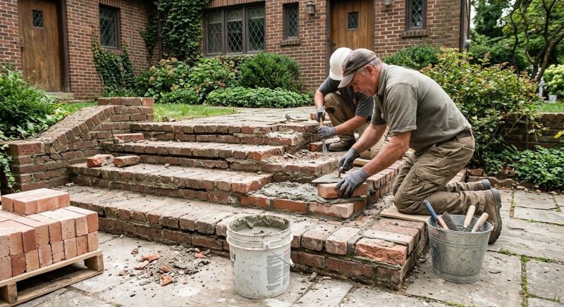 Brick Stairs Repair in Denver, NC