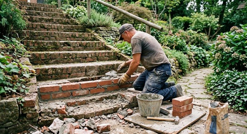 Brick Steps Repair in Denver, NC