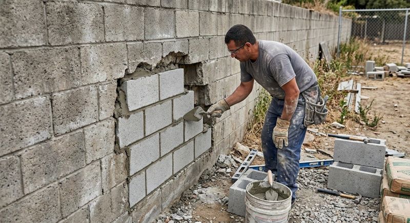 Brick Wall Repair in Hickory, NC