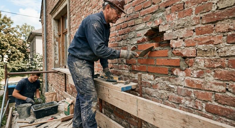 Brick Wall Repair in Iredell County, NC
