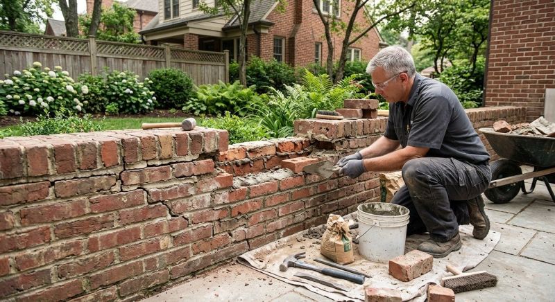 Brick Wall Repair in Denver, NC