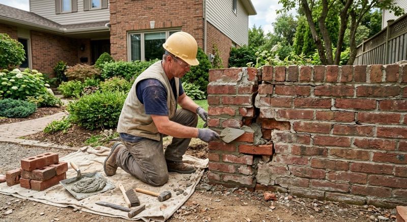 Brick Wall Repair in Denver, NC