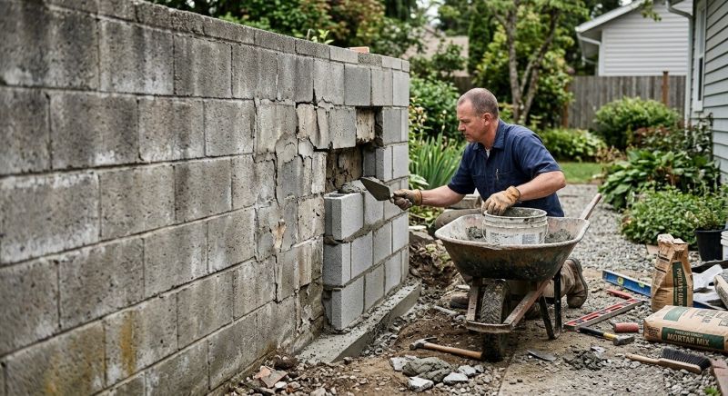 Cinder Block Repair in Denver, NC