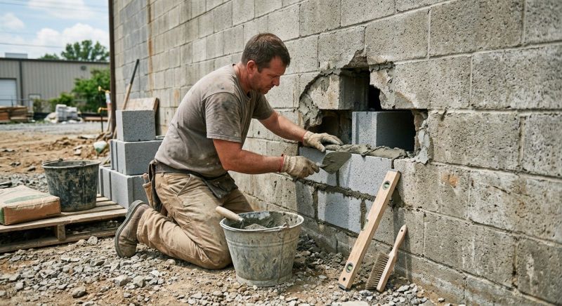 Concrete Block Repair in Catawba, NC