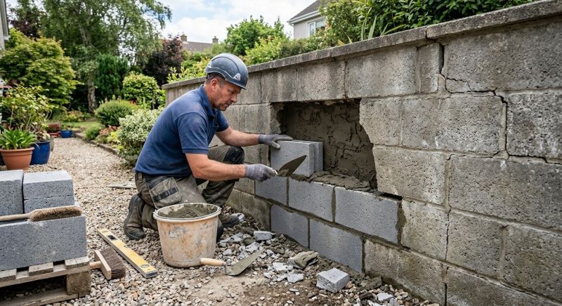 Masonry Wall Repair in Denver, NC
