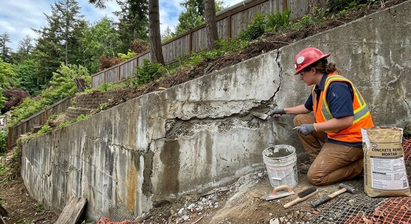 Retaining Wall Repair in Troutman, NC
