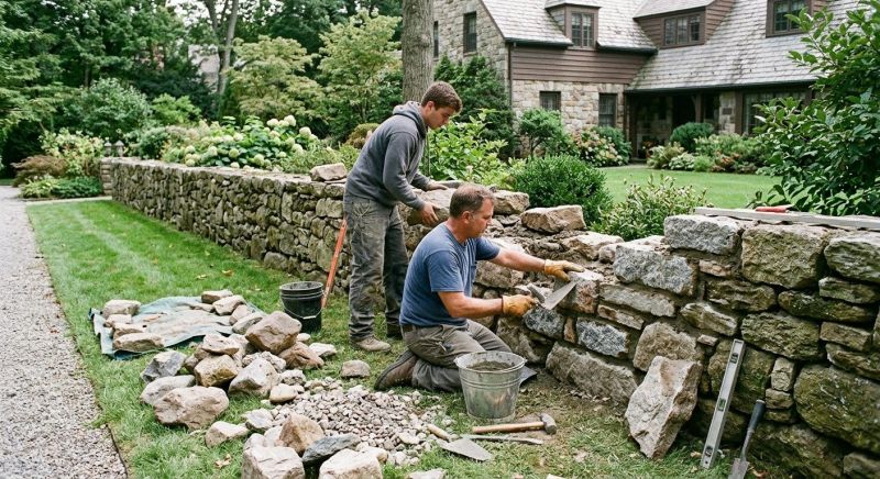 Rock Wall Repair in Denver, NC