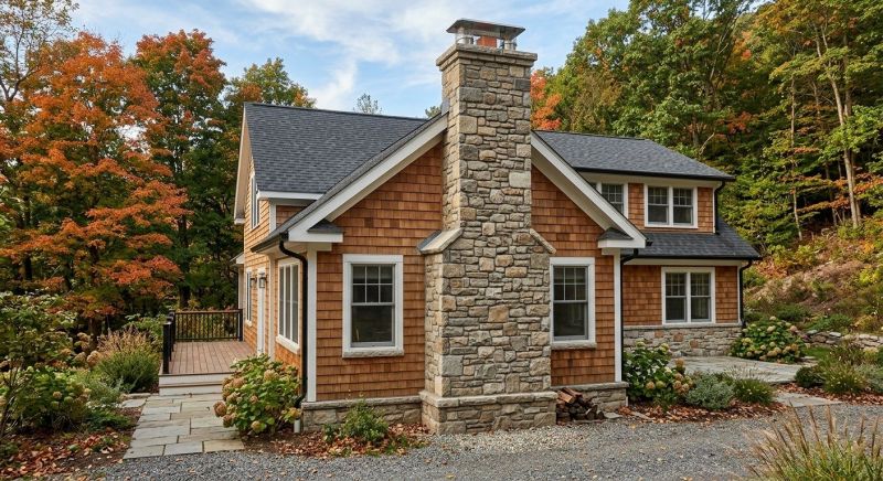 Stone Chimney Installation in Cornelius, NC