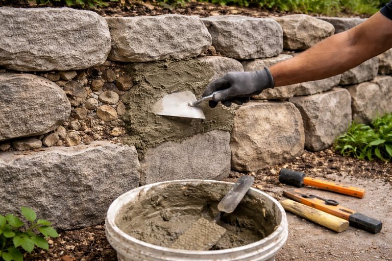 Stone Column Repair in Denver, NC