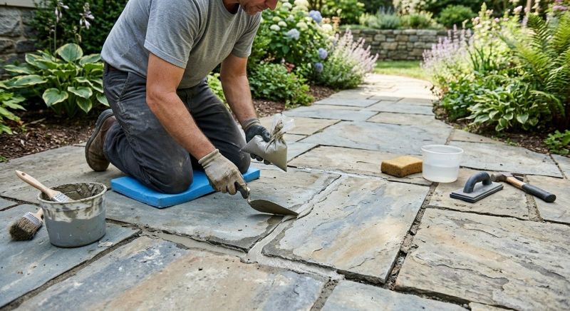 Stone Walkway Repair in Denver, NC