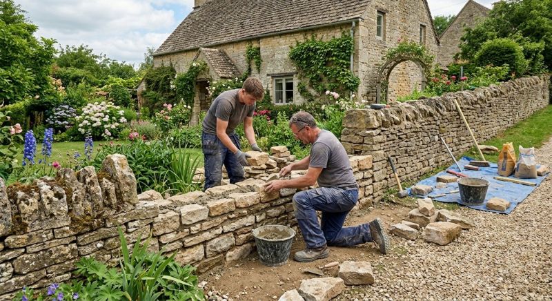Stone Wall Repair in Cornelius, NC